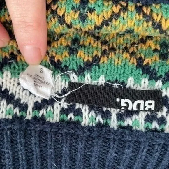 Urban Outfitters BDG Nordic Fair Isle Crop Sweater S - Picture 6 of 7